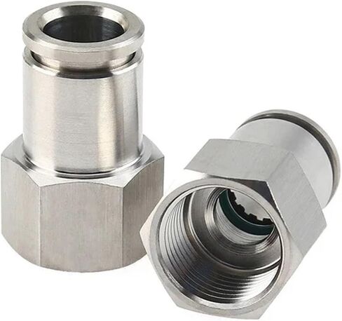 304 Stainless Steel Air Hose Fitting PCF Pneumatic Quick Release Connectors Female Thread M5 1/8 1/4 1/2 Pneumatic Parts(10-02) in Saudi Arabia