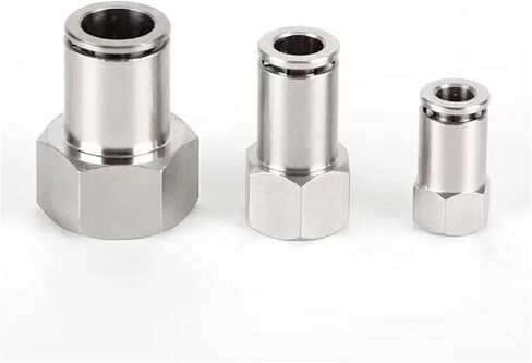 304 Stainless Steel Air Hose Fitting PCF Pneumatic Quick Release Connectors Female Thread M5 1/8 1/4 1/2 Pneumatic Parts(10-02) in Saudi Arabia