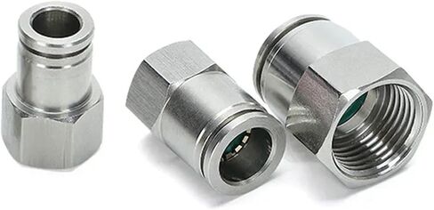 304 Stainless Steel Air Hose Fitting PCF Pneumatic Quick Release Connectors Female Thread M5 1/8 1/4 1/2 Pneumatic Parts(10-02) in Saudi Arabia