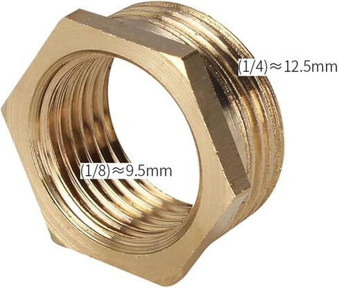 1pcs الكامل النحاس الداخلي والموضوع الداخلي الموصل النحاسي الموصل 1/8 '， 1/2' ， 1/4 ， 3/4 'إلى 1 بوصة النحاس (02-06) in Saudi Arabia