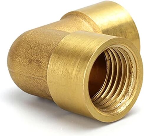 Female x Female Thread 1/8" 1/4" 3/8" 1/2" 3/4" 1" 90 Deg Brass Elbow Pipe Fitting Connector Coupler For Water Fuel Copper 1pcs(3/8") in Saudi Arabia