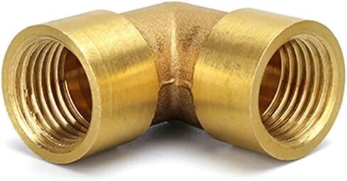 Female x Female Thread 1/8" 1/4" 3/8" 1/2" 3/4" 1" 90 Deg Brass Elbow Pipe Fitting Connector Coupler For Water Fuel Copper 1pcs(3/8") in Saudi Arabia