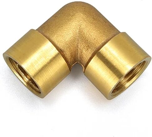 Female x Female Thread 1/8" 1/4" 3/8" 1/2" 3/4" 1" 90 Deg Brass Elbow Pipe Fitting Connector Coupler For Water Fuel Copper 1pcs(3/8") in Saudi Arabia