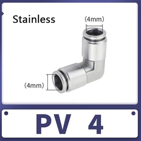 304 Stainless PV Pneumatic Fittings Air Hose Connectors Tube 4mm 6mm 8mm 10mm 12mm Quick Release Fitting Air Coupling(PV10) in Saudi Arabia