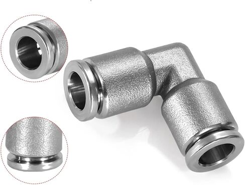 304 Stainless PV Pneumatic Fittings Air Hose Connectors Tube 4mm 6mm 8mm 10mm 12mm Quick Release Fitting Air Coupling(PV10) in Saudi Arabia
