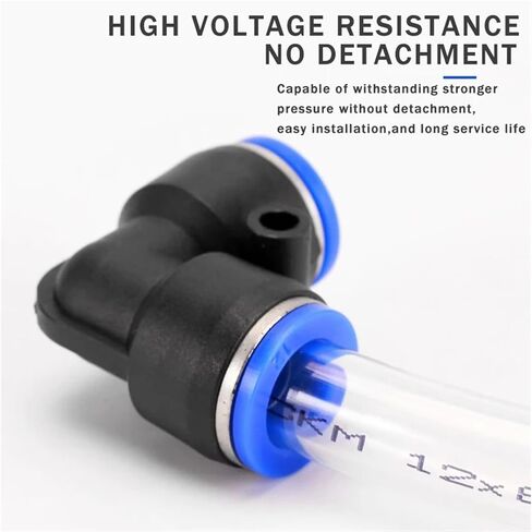 20/50 PCS PV Degree Elbow Pneumatic Quick Fitting Plastic 4mm 6mm 8mm 10mm 12mm Air Parts Pipe Push In Water Quick Connector(PV-4,50 PCS) in Saudi Arabia