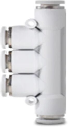 Pneumatic Air Hose Connectors PK 5-ways Fitting 6 8 10 12mm White Premium Adapter Quick Release Connector Pneumatic Accessories(10mm) in Saudi Arabia
