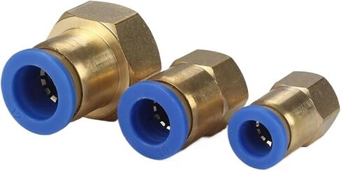 1PCS Pneumatic connector PCF 4mm-12mm fitting thread 1/8" 1/4" 3/8" 1/2" air tube Thread Female Straight Air Fitting(10-03) in Saudi Arabia