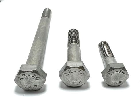M12-1.75 X 180 MM, Partially Threaded Hex Bolt, Coarse, Stainless A2 - Pack of 2 in Saudi Arabia