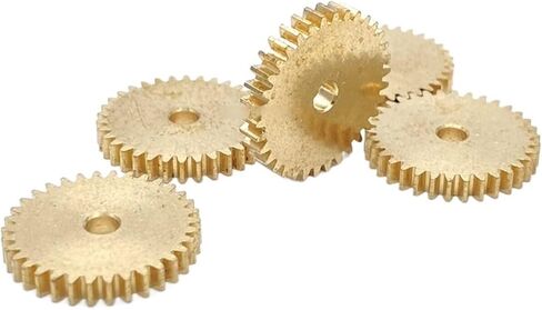 Steel Motor Drive Gear 2pcs 0.5M 34T 3mm Hole Loose Fitting Metal Copper Flat Spur Gear 3a4 Teeth in Saudi Arabia
