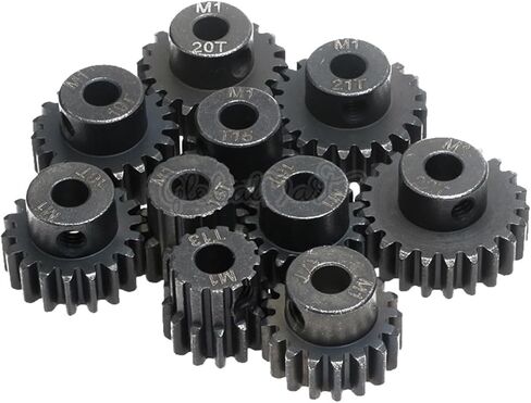 Gear Motor Motor Gear 1PCS M1 5MM 13T 14T 15T 16T 17T 18T 19T 20T 21T 22T Steel Steel Pinion Motor Gear (14T) in Saudi Arabia