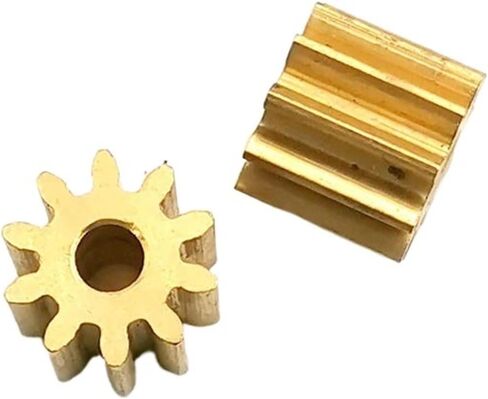 Steel Motor Drive Gear 1PC 10T 0.8M Copper Gear 10 Teeth Brass Pinion Hole 3/3.17/4/5mm 103A 104A 105A(3mm) in Saudi Arabia