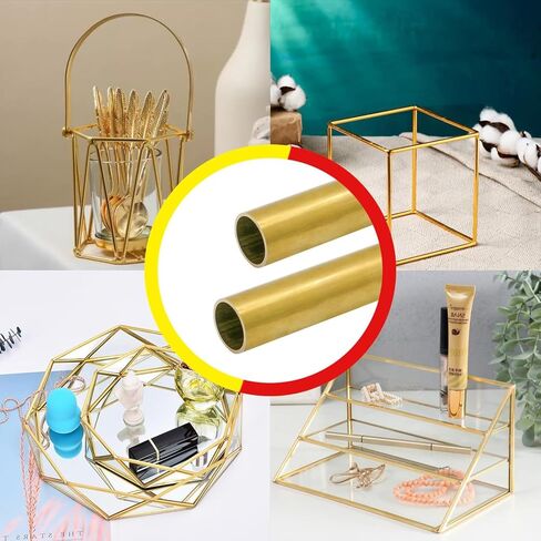 Brass Round Tube, 1 PC 500mm Length Brass Round Tube OD 38mm,40mm,42mm,45mm Brass Tubing for DIY Projects, Crafts Making and Industrial Applications,38mm*1mm(45mm*3mm) in Saudi Arabia