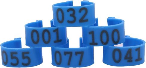 Chicken Leg Rings Pigeon Foot Ring, Diameter 16Mm No Words Leg Ring Chicken Logo Buttoned Foot Ring(100Pcs)(Red) in Saudi Arabia