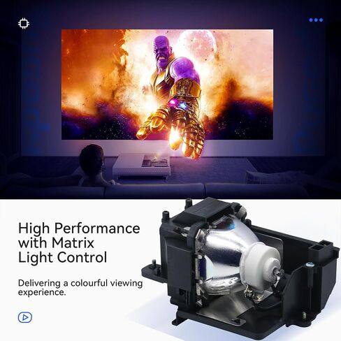 Pugody NP22LP لمبة مصباح بروجيكتور بديلة لـ NEC NP-PX700W NP-PX750U NP-PX750U2 NP-PX800X PH1000U PH1000U PX700W PX700W2 PX700WG PX750U PX750U2 PX800X PX800X2 مع السكن in Kuwait