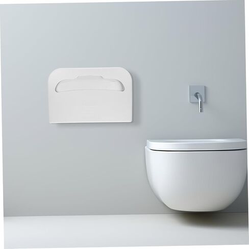 ARTIBETTER Wall Mount Toilet Seat Cover Holder Durable Plastic Dispenser for Bathroom Easy Access Decorative Rack for Toilet Seat Covers Versatile and Sturdy Design in Saudi Arabia