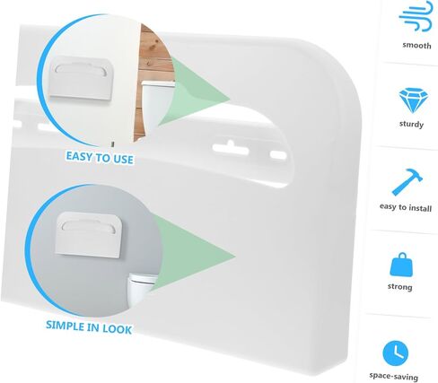 ARTIBETTER Wall Mount Toilet Seat Cover Holder Durable Plastic Dispenser for Bathroom Easy Access Decorative Rack for Toilet Seat Covers Versatile and Sturdy Design in Saudi Arabia