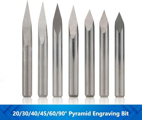 10Pcs 3.175mm Shank 3 Edge PCB Engraving Bit Set 20/30/40/45/60/90 Degrees Tip 0.1 0.2 0.3mm Milling(30Dx0.2mm) in Saudi Arabia