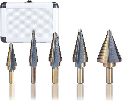 HSS Step Drill Bit Set Triangle Shank Hole Straight Groove Core Drill Bits HSS Cobalt Step Drill Bit with Aluminum in Saudi Arabia