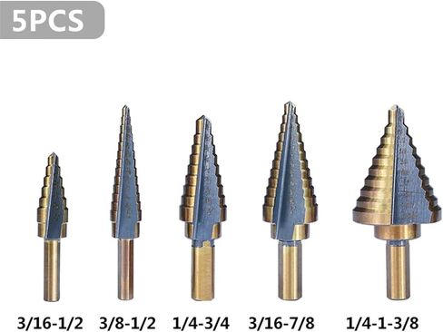 HSS Step Drill Bit Set Triangle Shank Hole Straight Groove Core Drill Bits HSS Cobalt Step Drill Bit with Aluminum in Saudi Arabia