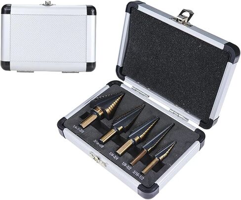 HSS Step Drill Bit Set Triangle Shank Hole Straight Groove Core Drill Bits HSS Cobalt Step Drill Bit with Aluminum in Saudi Arabia