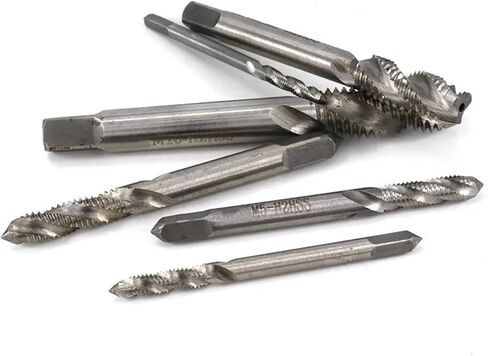 Metric Tap HSS Steel Spiral Flute Screw Tap M2-M18 Machine Thread Tap Drill Hand Tools for Metal Blind Hole 1Pcs(M8x1.25) in Saudi Arabia