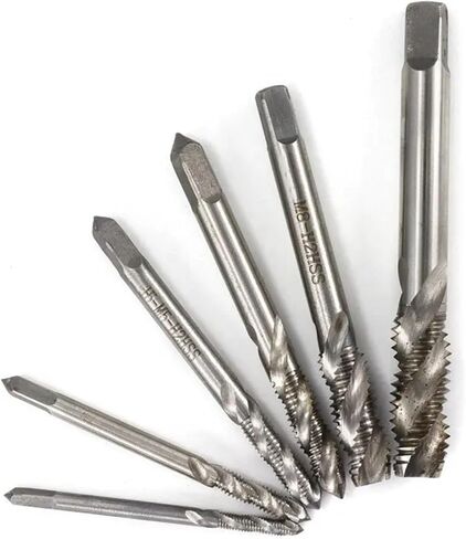 Metric Tap HSS Steel Spiral Flute Screw Tap M2-M18 Machine Thread Tap Drill Hand Tools for Metal Blind Hole 1Pcs(M8x1.25) in Saudi Arabia