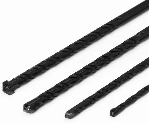 6 8 10 12mm Black Lengthen Multi-Functional Glass Drill Bit Triangle Bits Ceramic Tile Concrete Brick Metal Stainless Steel Wood 1Pcs(3 pcs Set) in Saudi Arabia