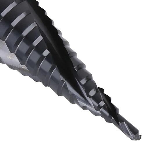 Hex Shank HSS CO M35 حلزوني الأخدود 3 خطوة الحفر خطوة لفتحة فتحة الحديد من الفولاذ المقاوم للصدأ شاهدت 1pcs (4-32 مم) in Saudi Arabia
