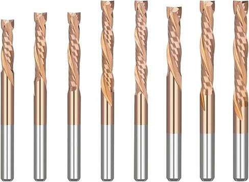 Cut Compression 3.175-12mm Shank Two Flute Spiral Carbide Router Bit Wood 1Pcs(6x22x50mm) in Saudi Arabia