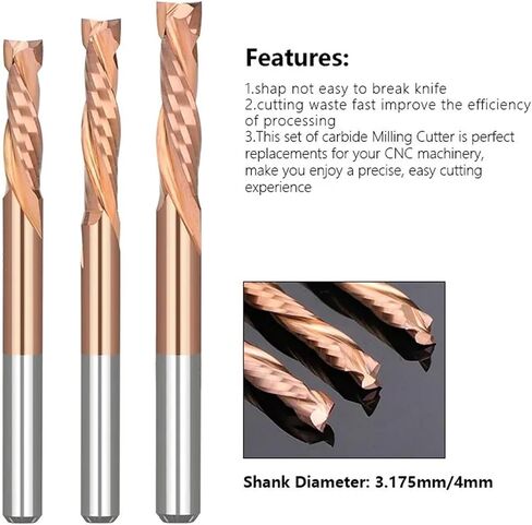 Cut Compression 3.175-12mm Shank Two Flute Spiral Carbide Router Bit Wood 1Pcs(6x22x50mm) in Saudi Arabia