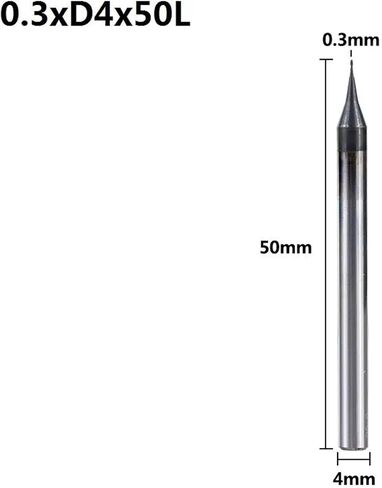 2 شقة الفلوت 0.2-0.9mm البت الصغير 4 مم (0.2xd4x50l) in Saudi Arabia
