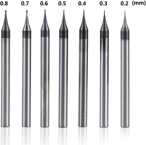 2 شقة الفلوت 0.2-0.9mm البت الصغير 4 مم (0.2xd4x50l) in Saudi Arabia