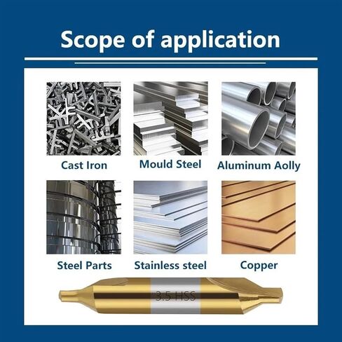 HSS Drill Bit 60 Degree Combined Countersinks Angle Bit 1.0 1.5 2.0 2.5 3.0 3.15 3.5 4.0 5.0 6.0mm Metal Drill Bit 1Pcs(3.0mm) in Saudi Arabia