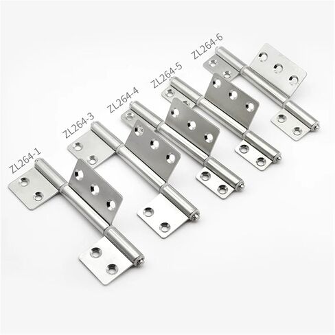 Hinge Bearings Can Rotate Flag Shaped Stop Mute Buffer 304 Stainless Steel Industrial Hardware Triple Hinge 1Pcs(ZL264-6) in Saudi Arabia