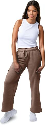 3 Pack Sweatpants Women, Wide Leg Cargo Womens Sweatpants, Wide Leg Pants with Pockets (Available in Plus) in Kuwait