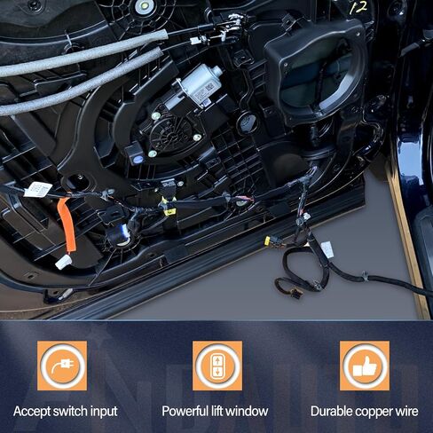 Findauto Power Window منظم السائق اليسرى مناسبة لبرنامج التشغيل 1994-2004 لـ Ford for Mustang 741-126 منظم النوافذ وتجميع المحرك مع المحرك in Kuwait