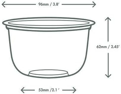 Vegware Compostable Clear Pla Pla البلاستيك 10 أوقية أوعية سلطة الطعام ، حالة من 1000 ، حاويات الطعام البارد المستدير ، والمصنع المتجدد ، إدراج وأغطية متوفرة ، يمكن التخلص منها in Kuwait
