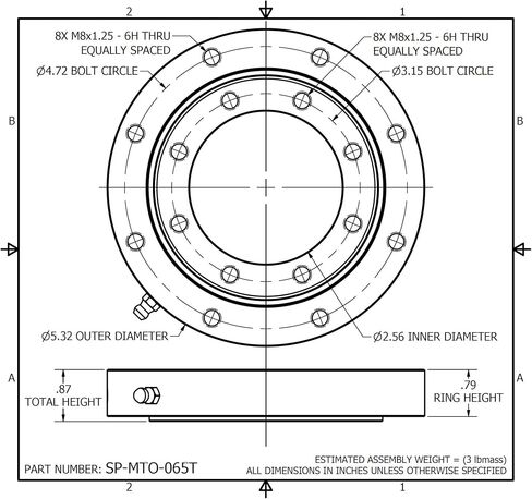 MTO -065T Slewing Bearing Interchange - 5.32 "OD X 2.56" id x .87 "ارتفاع القرص الدوار in Saudi Arabia
