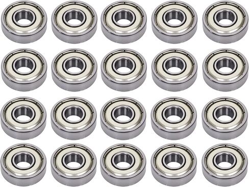 20 PCS MR63ZZ Miniature Deep Groove Ball Bearings ، دعم مسبقًا ودعمًا مرتفعًا RPM - - 3 × 6 × 2.5 مم in Kuwait