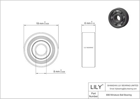 20 PCS MR63ZZ Miniature Deep Groove Ball Bearings ، دعم مسبقًا ودعمًا مرتفعًا RPM - - 3 × 6 × 2.5 مم in Kuwait