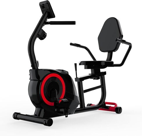Recumbent Exercise Bike, Recumbent Stationary Bike for Home, Recumbent Bike with 400LB Weight Capacity Whisper-Quiet 16 Levels Magnetic Resistance Heart Rate Handle and Multi-Function LCD Comfortable Seat in Kuwait