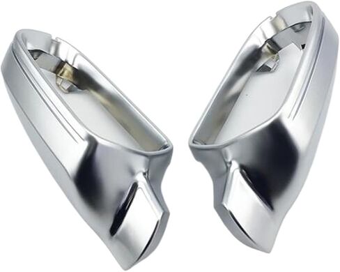 Car Mirror Cover Compatible With A4 B8.5 A3 A5 S5 RS5 Matte Chrome Silver Rearview Mirror Cover Protection Cap Car Styling(Withouot Side Assist) in Saudi Arabia