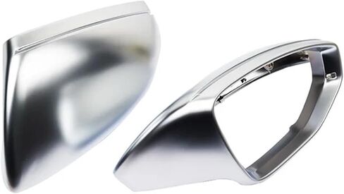LHD Rearview Mirror Cover Caps Compatible With New A6 C8 A7 A8 D5 2018 2019 Matte Silver Auto Side Mirror Cover Replacement(With Assist) in Saudi Arabia