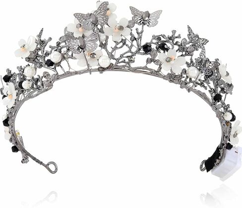 Brishow Gold Butterfly Tiaras Queen Crowns Quinceanera Headdress for Women in Kuwait