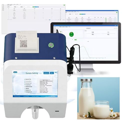 Dairy Milk Analyzer Ultrasonic Dairy Composition Analyzer with USB Interface Thermal Printer for Dairy Milk Goat Milk Fat Protein Detector Laboratory Dairy Detector in Saudi Arabia