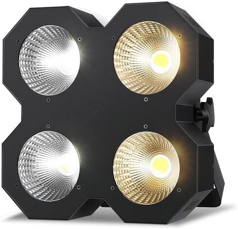 LED Blinder Stage Light ، 200W COB PAR أبيض ودافئ أبيض يضيء ، DMX/Master-splave DJ Light ، Stage Blinder & Strobe for Church Wedding Concert. in Kuwait
