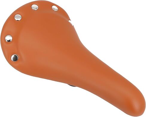 Rivet Design Track Bike Saddle PU Leather Bicycle Seat With High Density Foam Cushion For Fixed Gear Mountain Road Bikes Cycling Equipment Replacement Part(White) in Kuwait