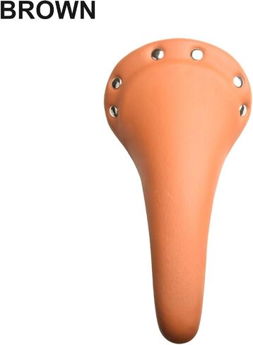 Rivet Design Track Bike Saddle PU Leather Bicycle Seat With High Density Foam Cushion For Fixed Gear Mountain Road Bikes Cycling Equipment Replacement Part(White) in Kuwait