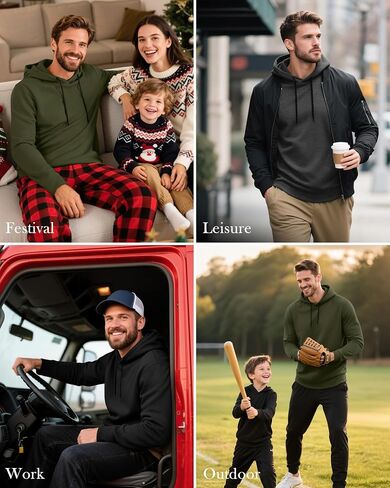 3 Pack Mens Big and Tall Hoddies Pullover Hooded Cotton Sweatshirts Loose Fit Long Sleeve Casual Hoodies in Saudi Arabia